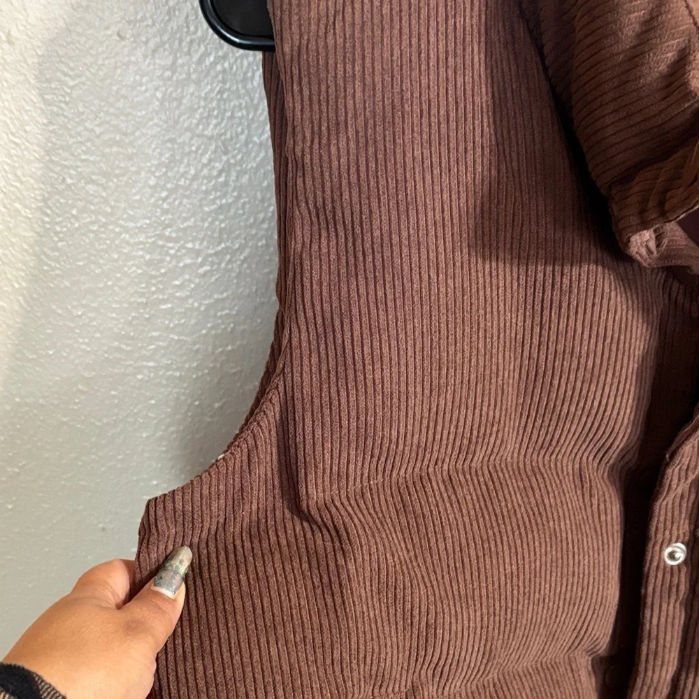 TCEC Brown Corduroy Vest